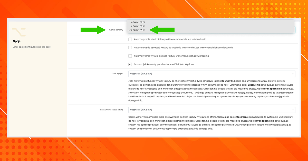 Wybór schemy FA(3) i osób odpowiedzialnych